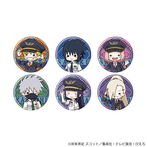 『NARUTO-ナルト- 疾風伝』缶バッジ17/パイロットver. コンプリートセット(全6種)(グラフアートイラスト)